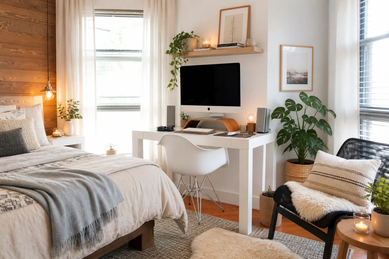 Interior design app result for a dorm room