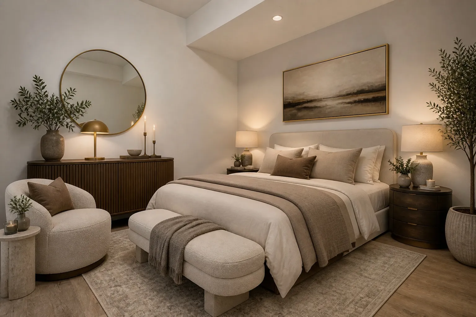 Virtual staging online for a rental bedroom