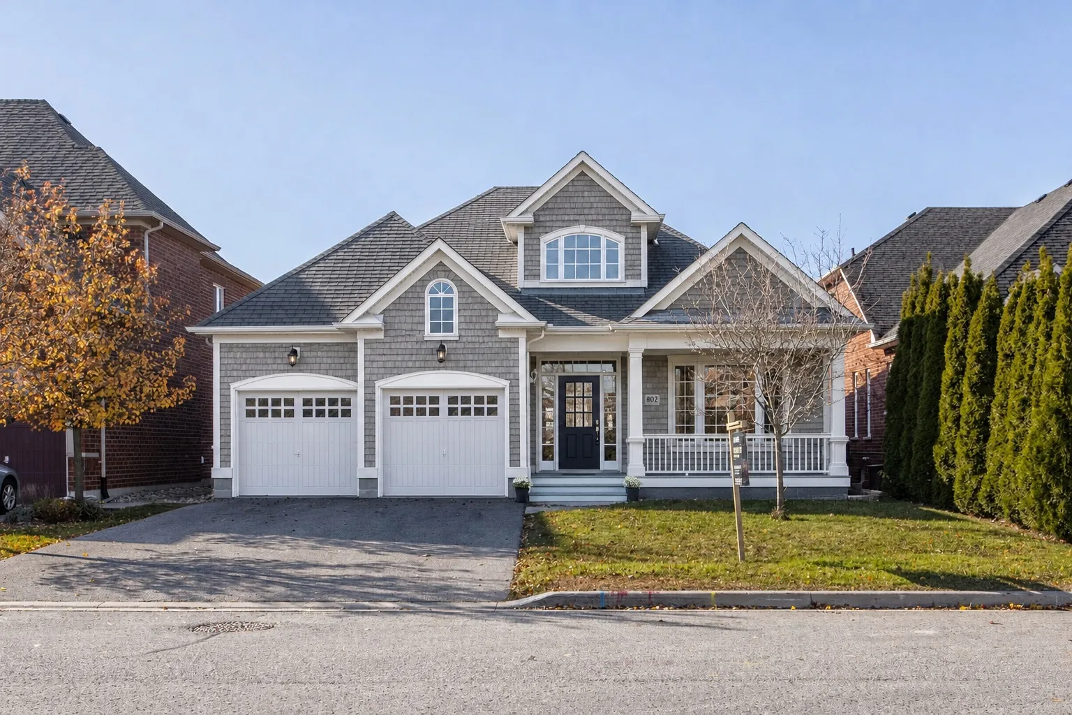 AI exterior design result in the Coastal Shingle style