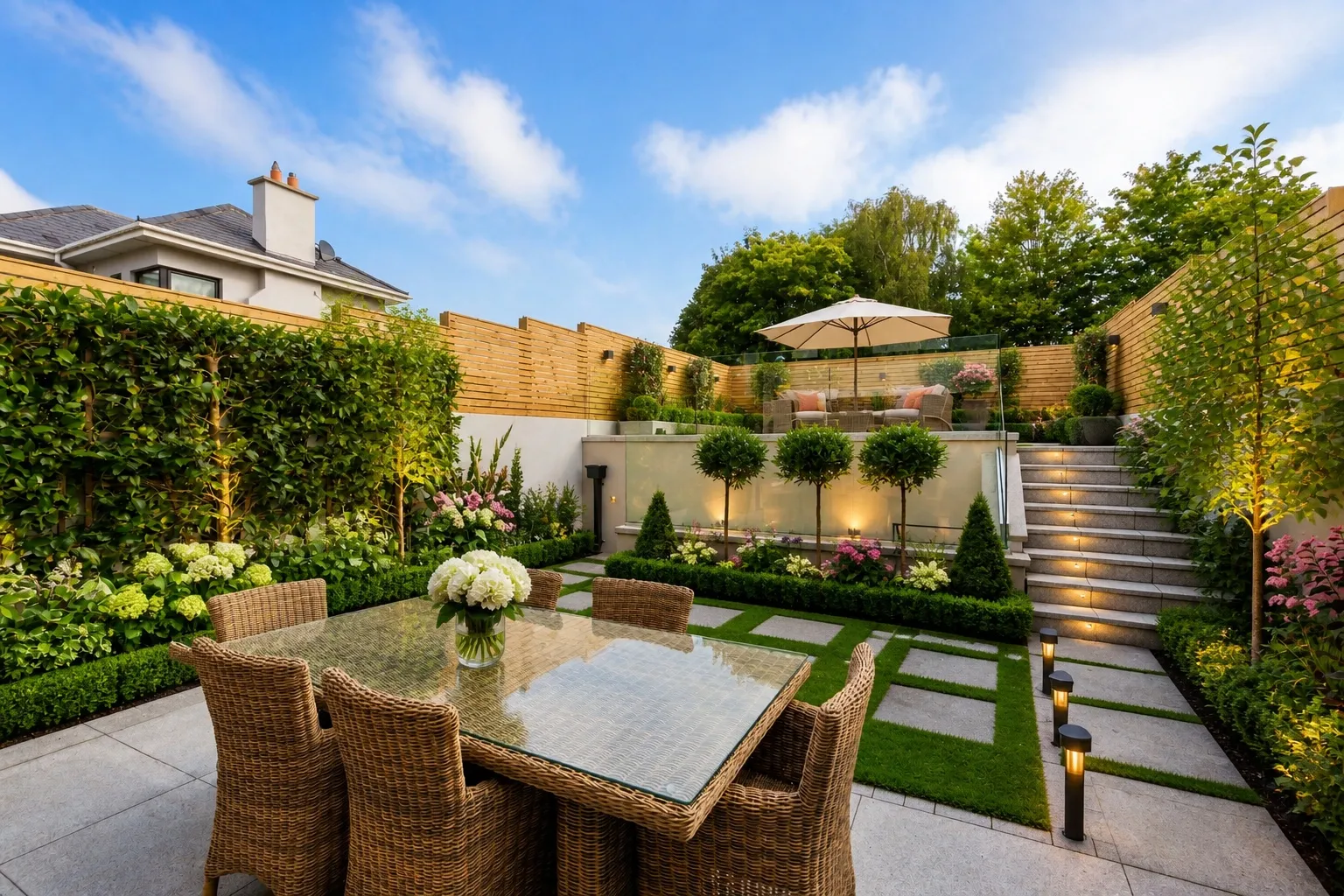 Free landscaping app result for a small back yard